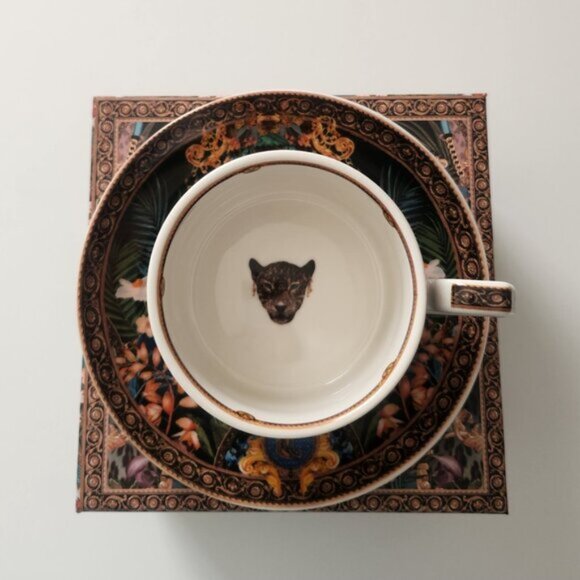 Rare! Camilla Fearless Felis Tea Cup And Saucer Set b24 - Picture 8 of 11